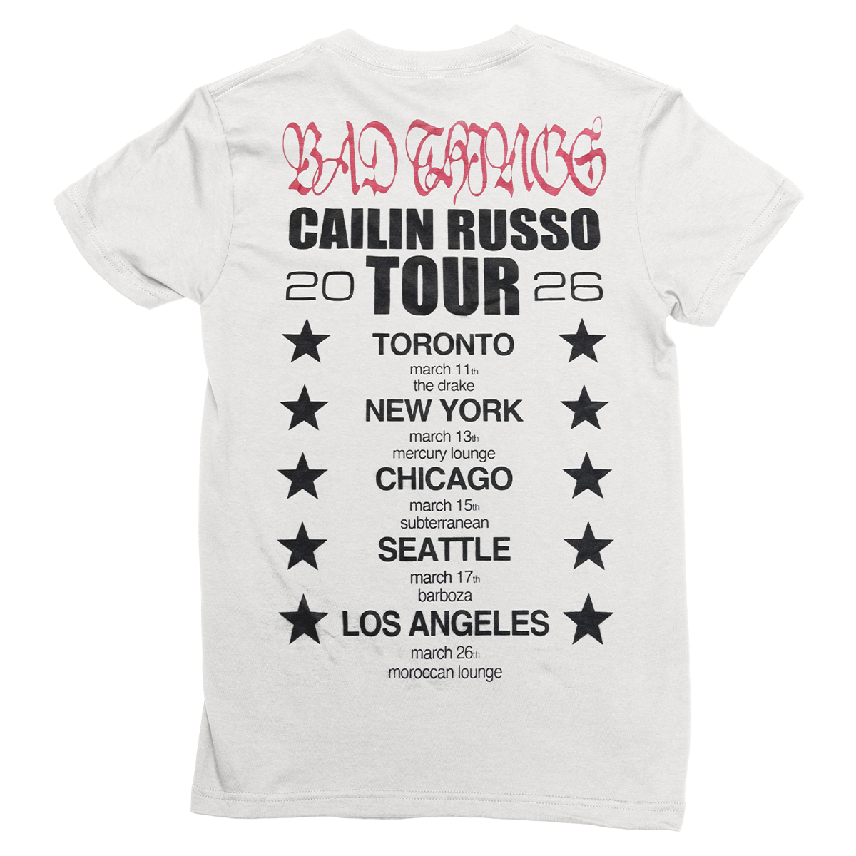 Bad Things Tour Tee